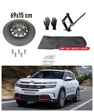 Roue de Secours Galette 18'' pour CITROEN C5 AIRCROSS avec Cric et Sac-à-cric