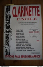 PASCAL THOUVENIN CLARINETTE POUR DEBUTANTS 30 STANDARDS RECEUIL VALEUR+