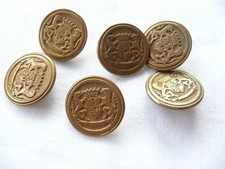 6 boutons ancien vintage en