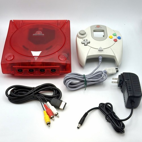 Sega dreamcast transparent - sega, red