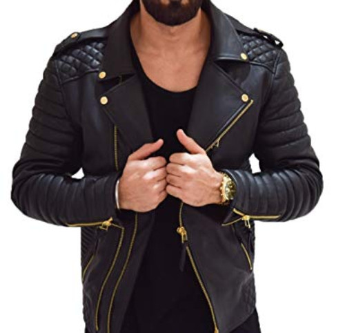 Blouson moto matelassé - de,