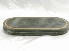 ??  ANCIEN SOCLE BOIS SUPPORT DE PENDULE GLOBE STATUE RELIQUAIRE