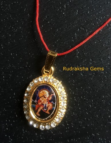 Hanuman pendentif rouge - hanuman,
