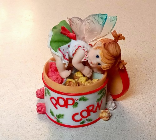 2007 enesco popcorn tin fairie - 2007,