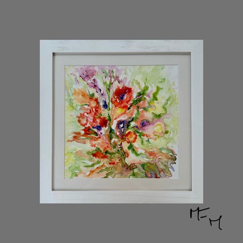 Tableau aquarelle abstrait - aquarelle,