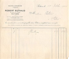 1926 BLANC ET SOIERIES TISSUS