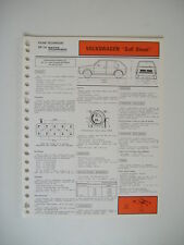 fiche technique RTA  VW VOLKSWAGEN GOLF Diesel
