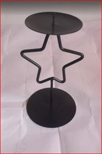 Bougeoir en métal noir –