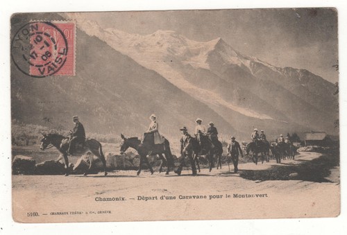 Cpa chamonix départ - cpa, :