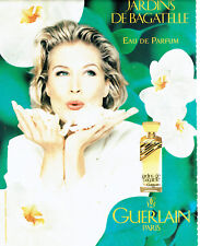 Publicité Advertising 078  1995   eau  parfum femme Jardins Bagatelle Guerlain
