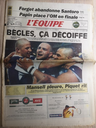 Equipe journal 06 1991 - journal, 3/06/1991