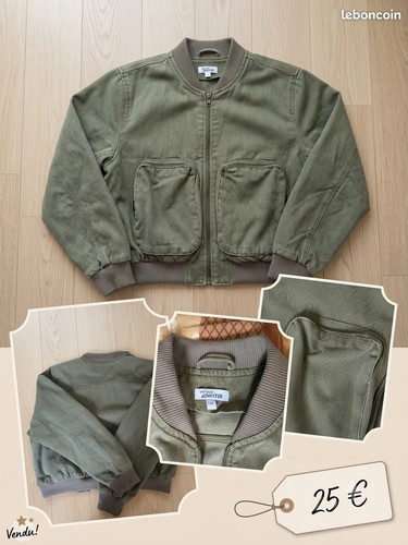 Veste bomber kaki style - veste,