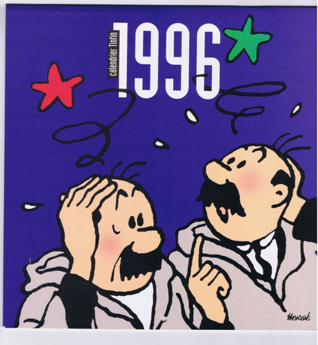 Calendrier tintin 1996 dupont - 1996,