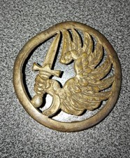 Insigne béret TAP Parachutiste Fabrication MOURGEON 1er type INDOCHINE 1950
