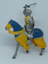 FIGURINE ANCIENNE PVC SCHLEICH PAPO BULLY ETC. CHEVALIER MOYEN AGE N° C191