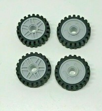 LEGO : 4x Roue 18mm D. x 8mm -