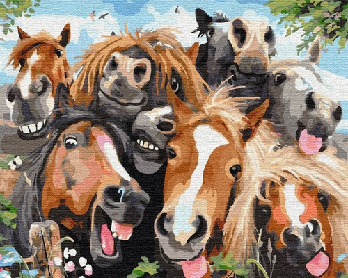 Peinture par numéros - , avec
