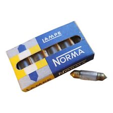 1X Ampoule NAVETTE NORMA 6V 4W 10X38 réf 1604 Ancien Voiture