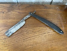 Ancien Rasoir Coupe Choux Outil Du Coiffeur Lame Métal + Manche Bakélite #B360