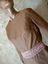 CHIC VINTAGE  ROBE TWIGGY DRESS 60'S SIXTIES VTG ANNEES 60 RETRO KLEID (36)