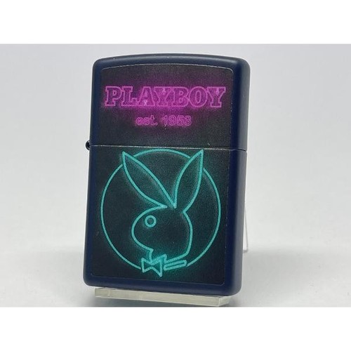Zippo playboy neon navy matte - neon,