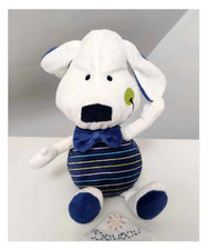 Peluche doudou chien - chien, blanc