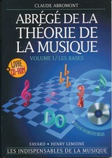 Abrégé de la Théorie de la Musique vol 1 Les Bases Claude Abromont  Livre + CD