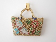Pendentif Anneau Cloisonné