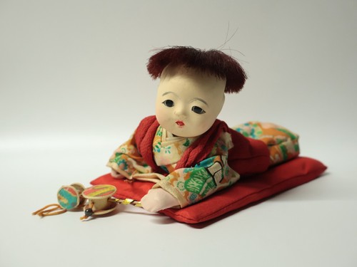 Ancien poupon enfant - ancien, japonais