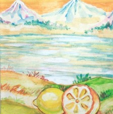 Tableau aquarelle vintage