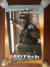 DEUX POSTERS PUBLICITAIRES VINTAGE FABRICANT D'OPTIQUE EOTECH