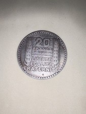 pièce de monnaie france 20 francs turin 1929 argent