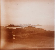 FRANCE Saint-Enogat La Mer 1928 Photo Stereo Plaque Vintage V21L23n5