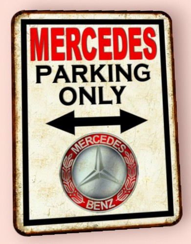 Plaque métal vintage parking - vintage,