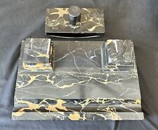 ECRITOIRE ,ENCRIER ET TAMPON BUVARD EN MARBRE