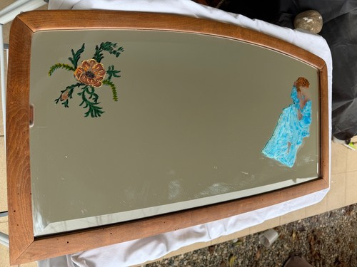 Miroir ancien biseauté - , et