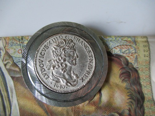 Ancien porte billet pince - , à