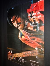 JIMI HENDRIX live ! rare affiche cinema musique concert 