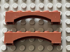 2 x Arche LEGO RedBrown Arch ref 92950 / Set 10236 10226 20206 10243 6857 79013