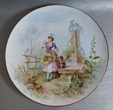 Plat lenticulaire faïence - plat, en