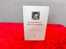 LA PLEIADE " JACQUES PREVERT OEUVRES COMPLETES " TOME 1 PARFAIT ETAT