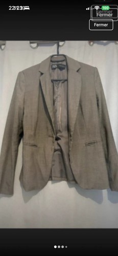 Zara blazer femme marron clair - zara,