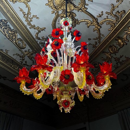 Lustre monumental coquelicots