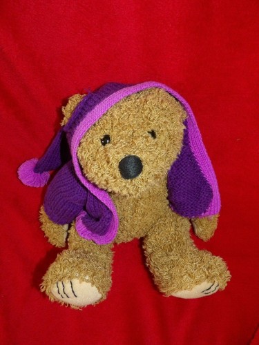Doudou peluche ours brun - peluche,