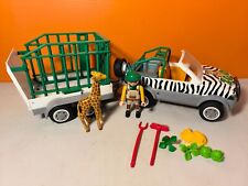 sympa base voiture avec remorque-cage 4855  Playmobil (  animaux  , zoo   ) 1686
