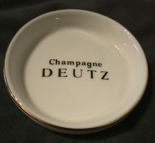 Cendrier - Coupelle -  Vide poche Publicitaire Céramique - Champagne DEUTZ - 