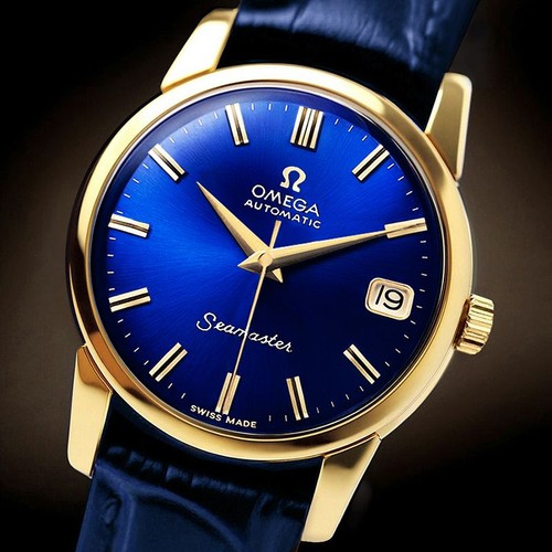 Omega seamaster blue - blue, dial