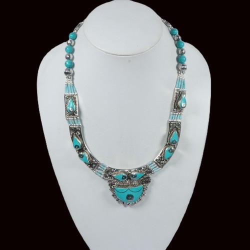 Collier turquoise tibétain