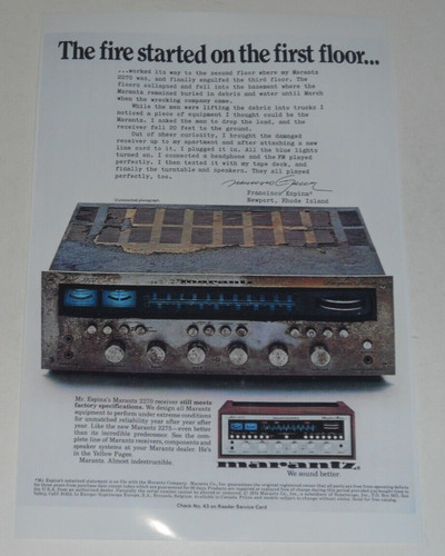 Marantz 2270 fire audiophile - marantz,