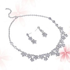  Bridal Accessories Parure Bijoux Mariage Boucle D'oreille En Alliage Collier